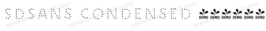 SDSans Condensed 字体字体转换
